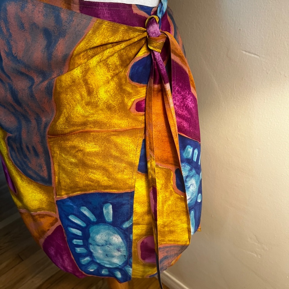 Colorful Beach Wrap Skirt